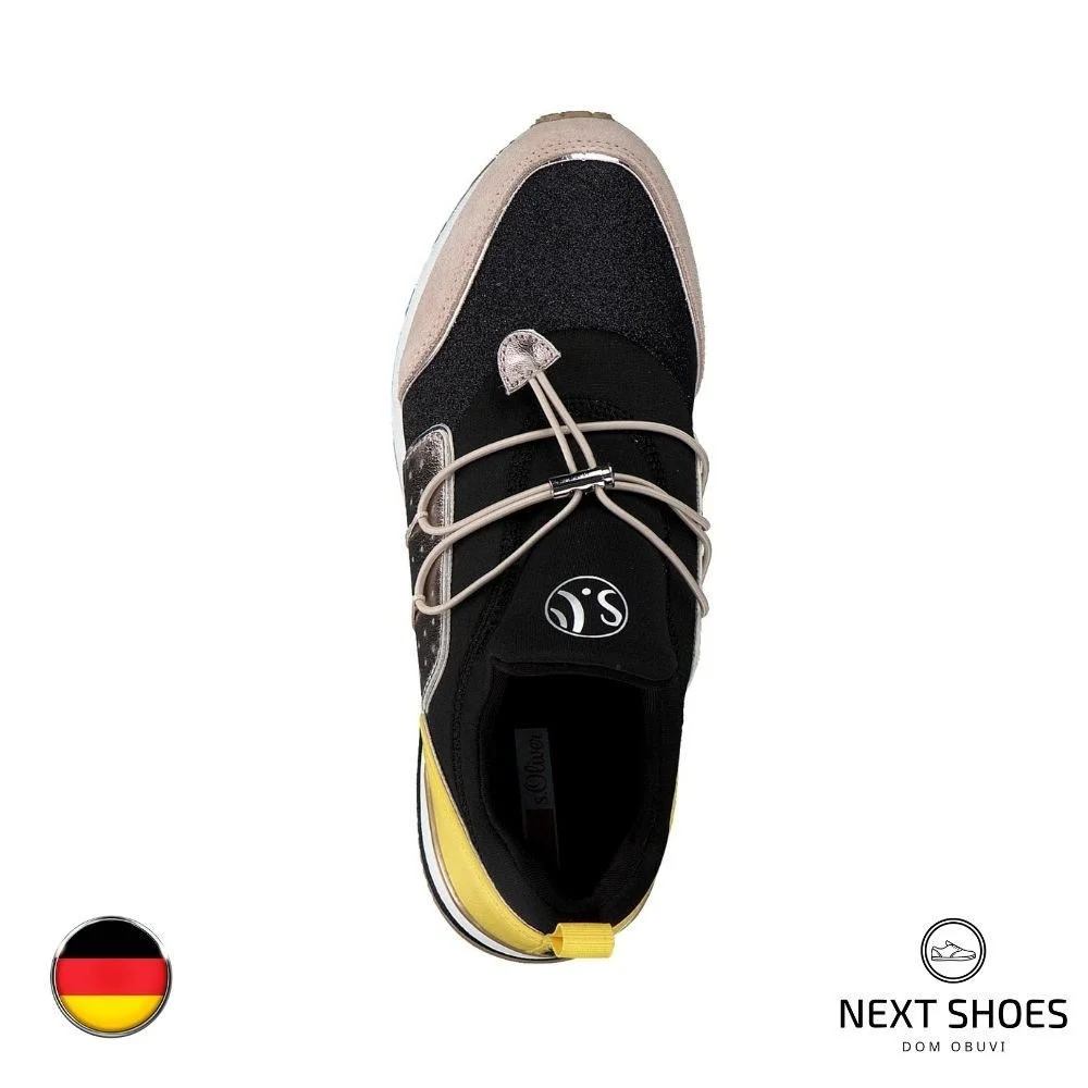 Sneakers female black s.Oliver (Germany) model 4746